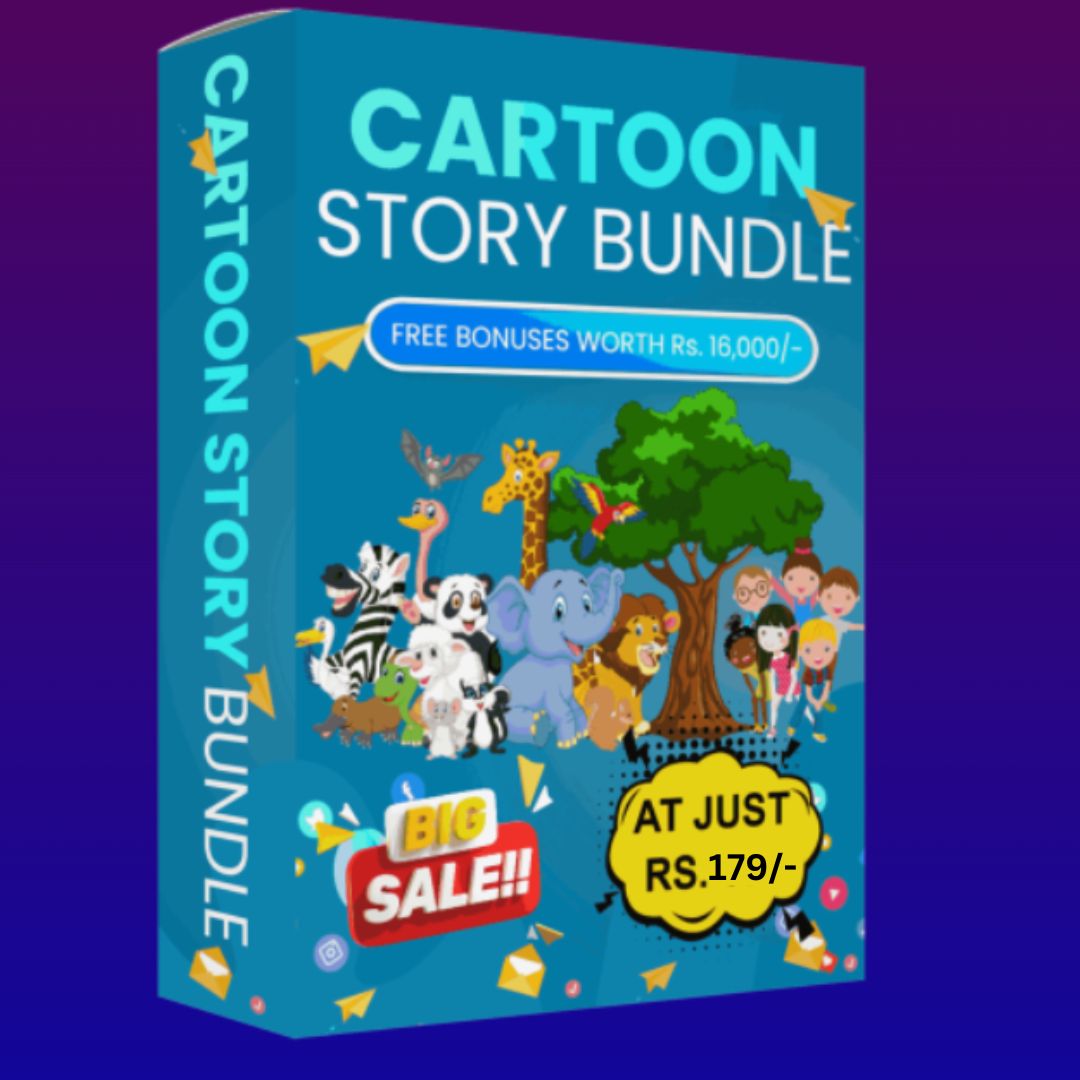 2,000+ Hindi Animated Stories Bundle Earn 2 Lakhs per month from YouTube