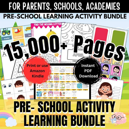 15000 Kids Activity Worksheet (Printable)