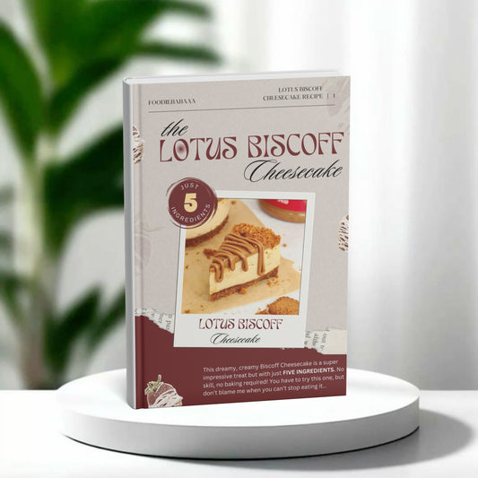 Lotus Biscoff Cheesecake Recipe - using just 5 Ingredients (E Book)