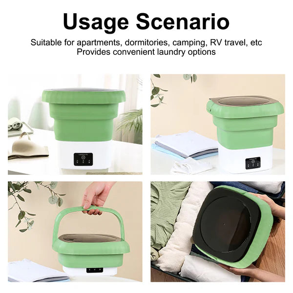 Portable Washing Machine, Foldable Washer and Dryer Combo