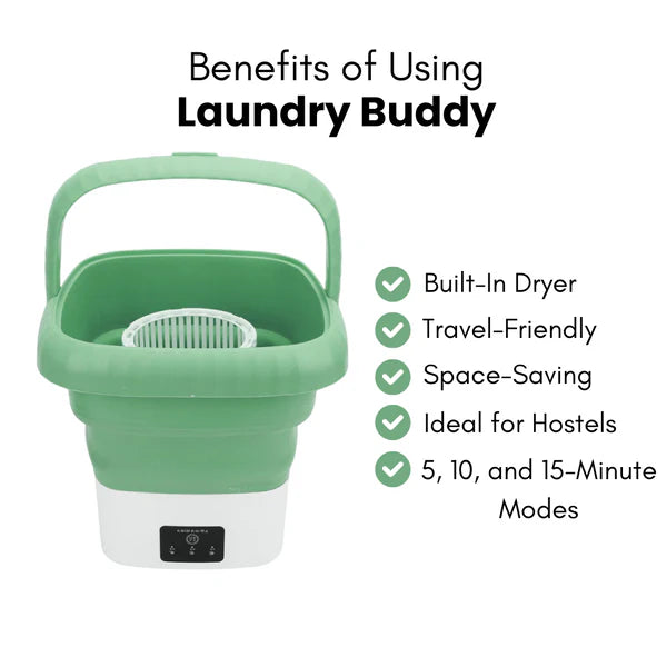 Portable Washing Machine, Foldable Washer and Dryer Combo